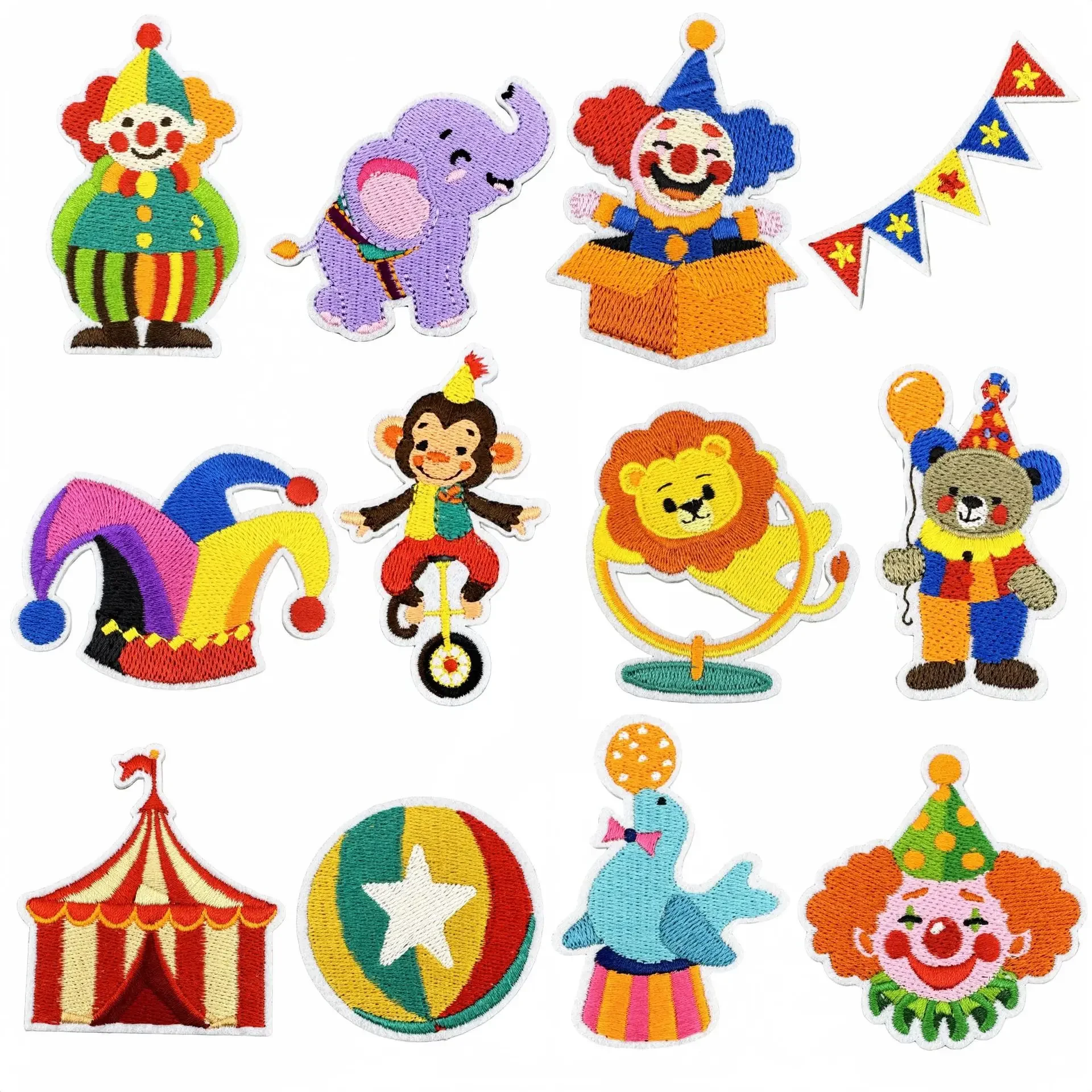 Parche termoadhesivo payaso circense de dibujos animados Carnaval - imagen 5