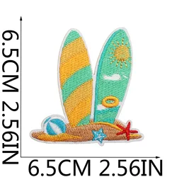 Parche bordado signo de la paz para planchar Surf y tabla