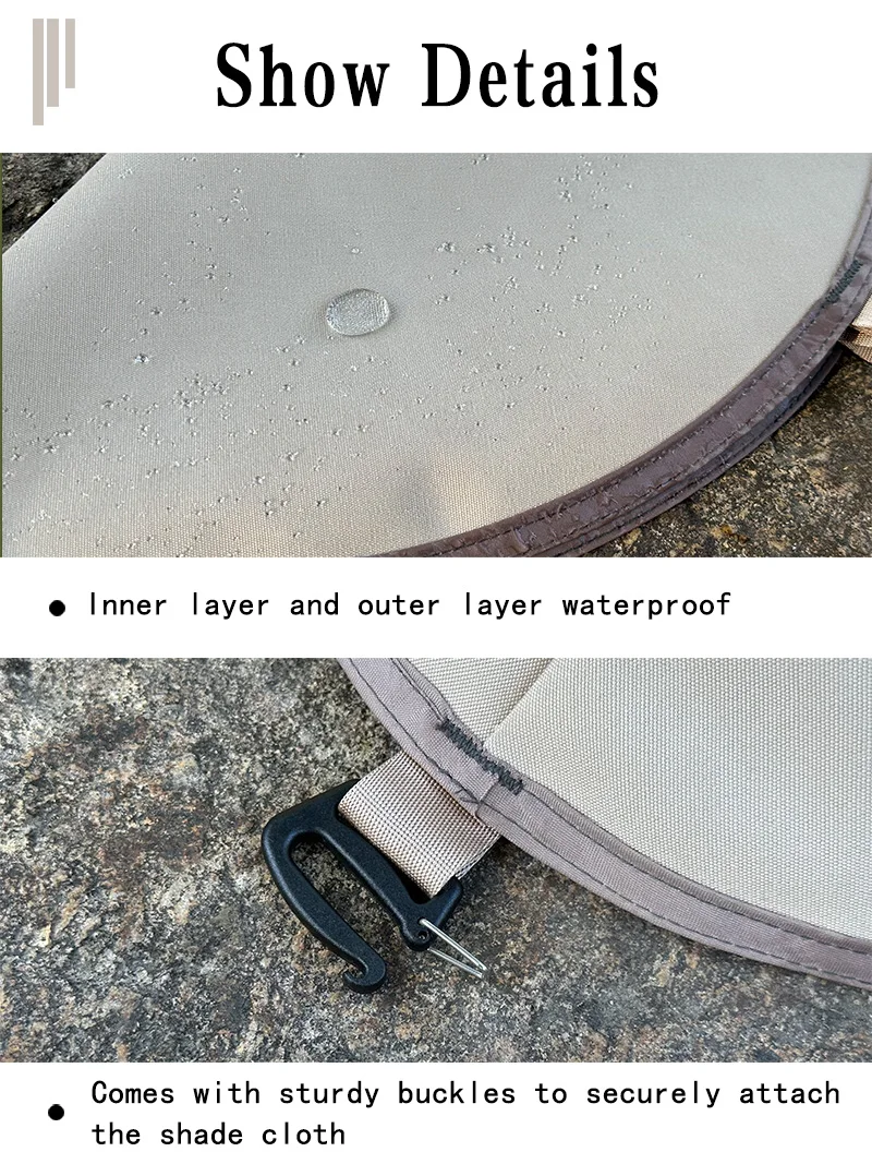 Adaptador lona para tienda de campaña con cuerda y toldo - imagen 5