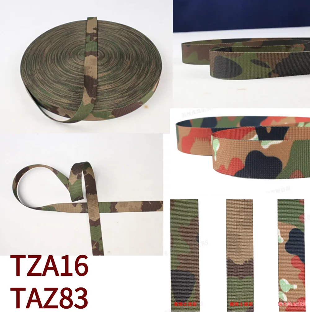 Correa táctica MOLLE jacquard doble cara camuflaje suizo - imagen 4