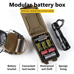 Caja táctica MOLLE baterías – Almacenamiento modular para chaleco
