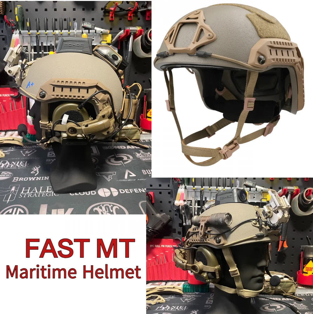 Casco balístico FAST MT IIIA fibra de aramida OPS marítimo - imagen 5