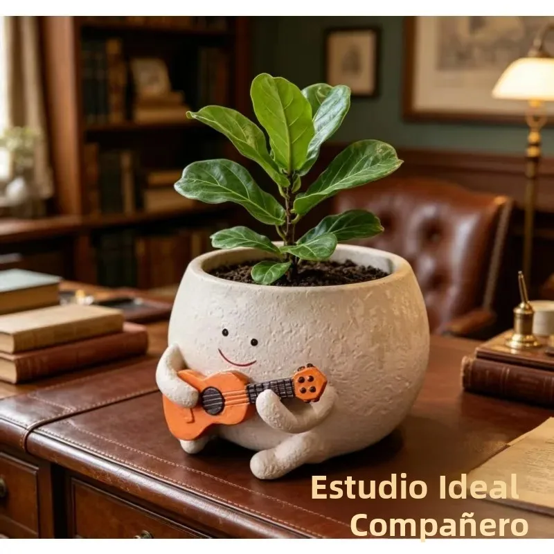 Maceta colgante flor creativa para suculentas y jardín exterior - imagen 5