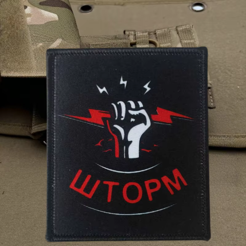 Parche táctico SHOTORM puño y rayo moral con velcro gancho-bucle - imagen 5