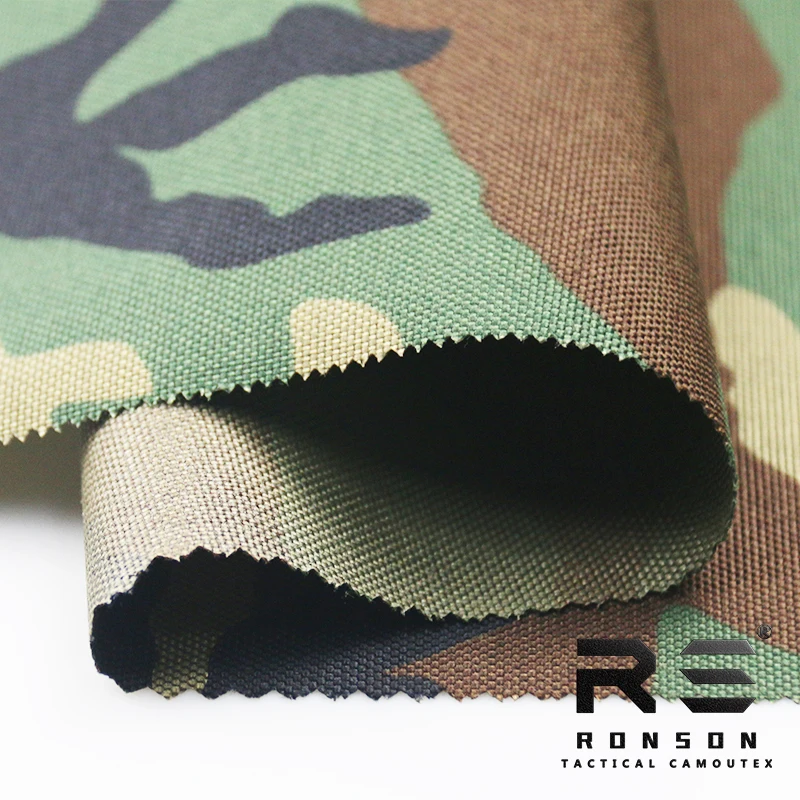 Tela táctica camuflaje bosque nailon Oxford para chaleco o bolso - imagen 4