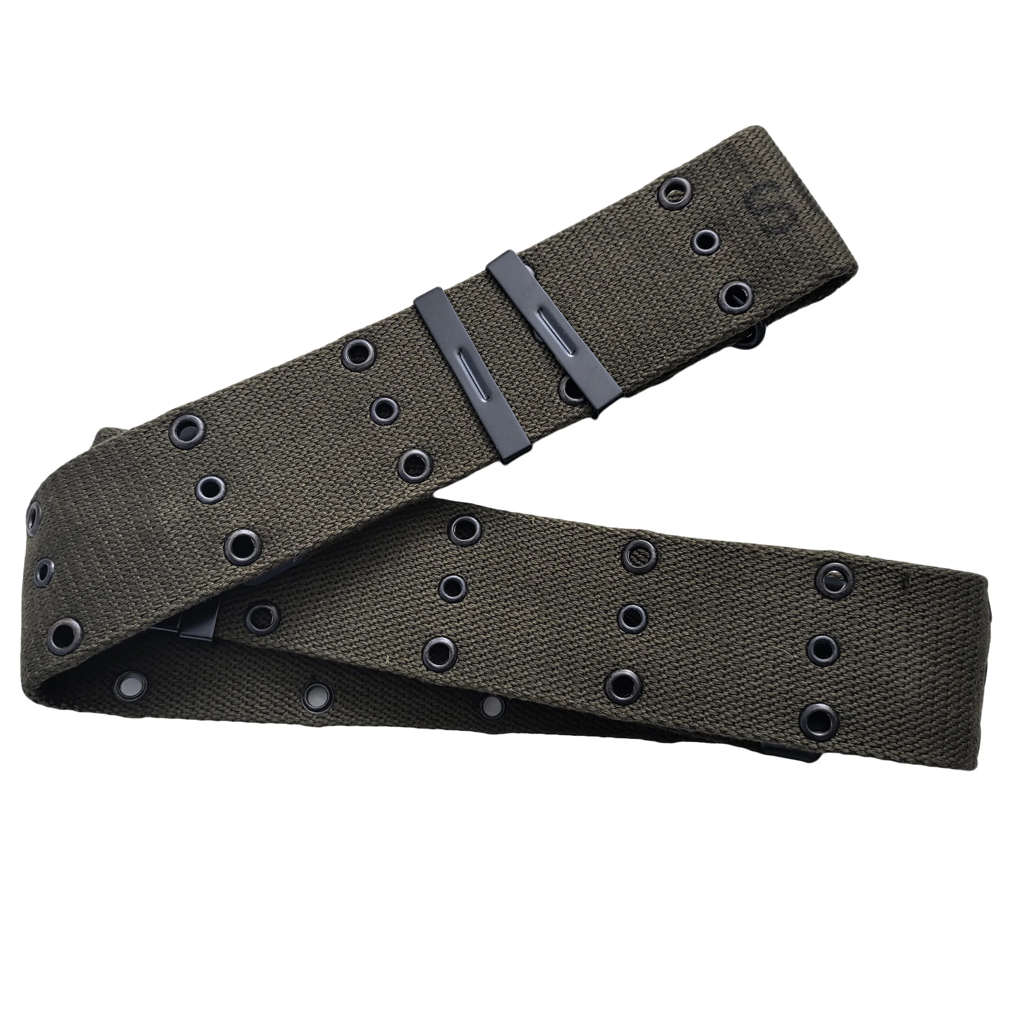 Cinturón táctico M1961 lona militar vintage Segunda Guerra Mundial - imagen 5