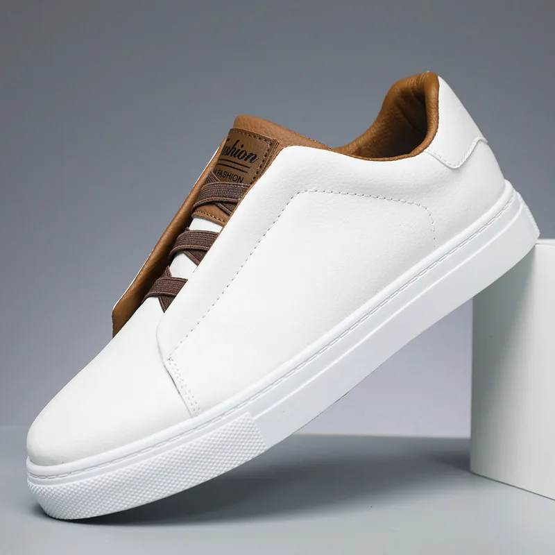 Zapatillas de lona sin cordones para hombre – Ligeras estilo skate