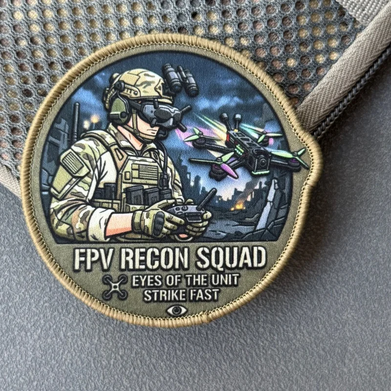 Parche táctico Moral FPV Recon Squad gancho y bucle - imagen 4