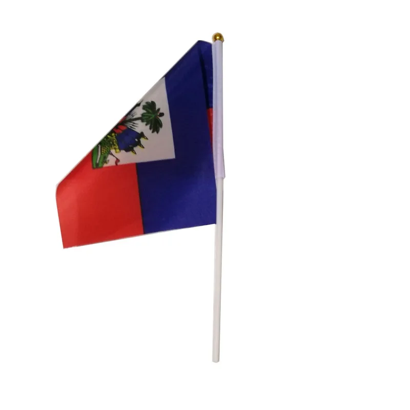 Bandera de Haití ondulada hecha a mano