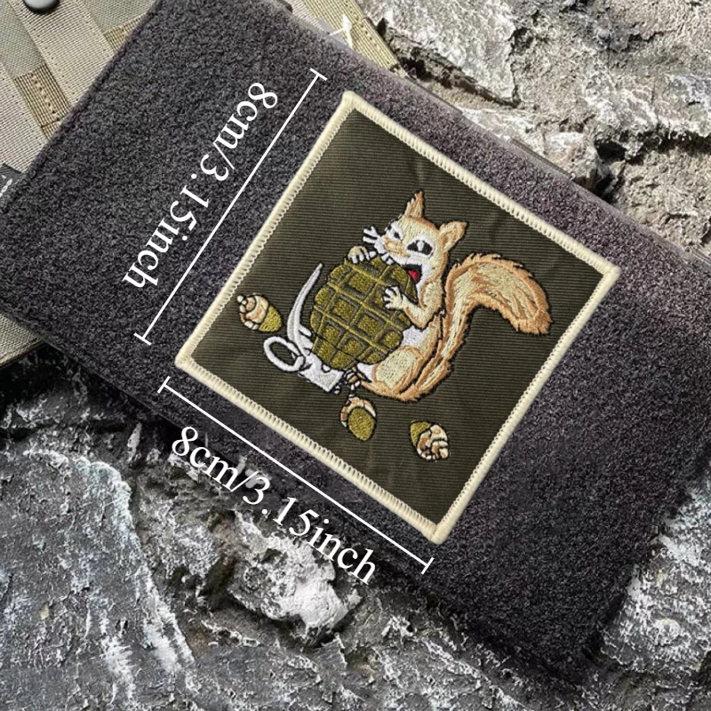 Parche táctico bordado con velcro – Insignia moral para mochila