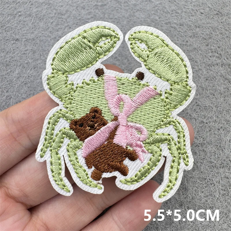 Parche termoadhesivo bordado tabla surf verde – Para ropa y mochilas - imagen 3