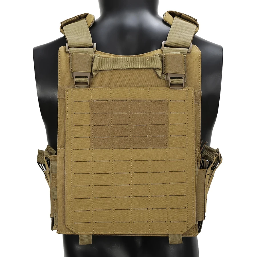 Chaleco táctico liberación rápida MOLLE con velcro y cintura elástica - imagen 4