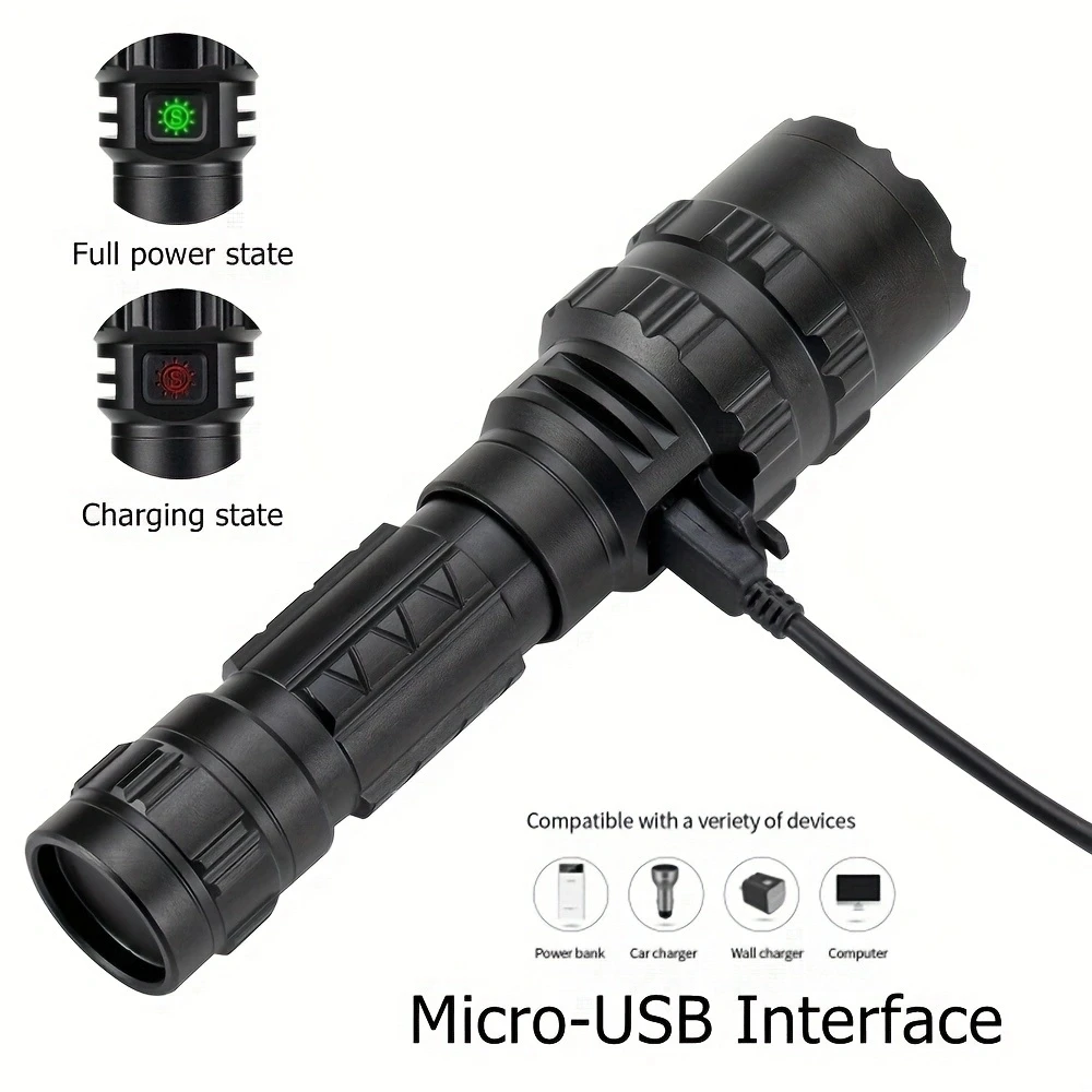 Linterna táctica XHP50 camuflaje LED antorcha impermeable outdoor - imagen 2