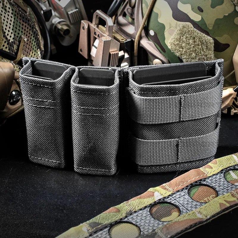 Funda táctica para cargador MOLLE doble con clip rígido - imagen 2