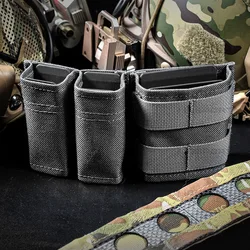 Funda táctica para cargador MOLLE doble con clip rígido
