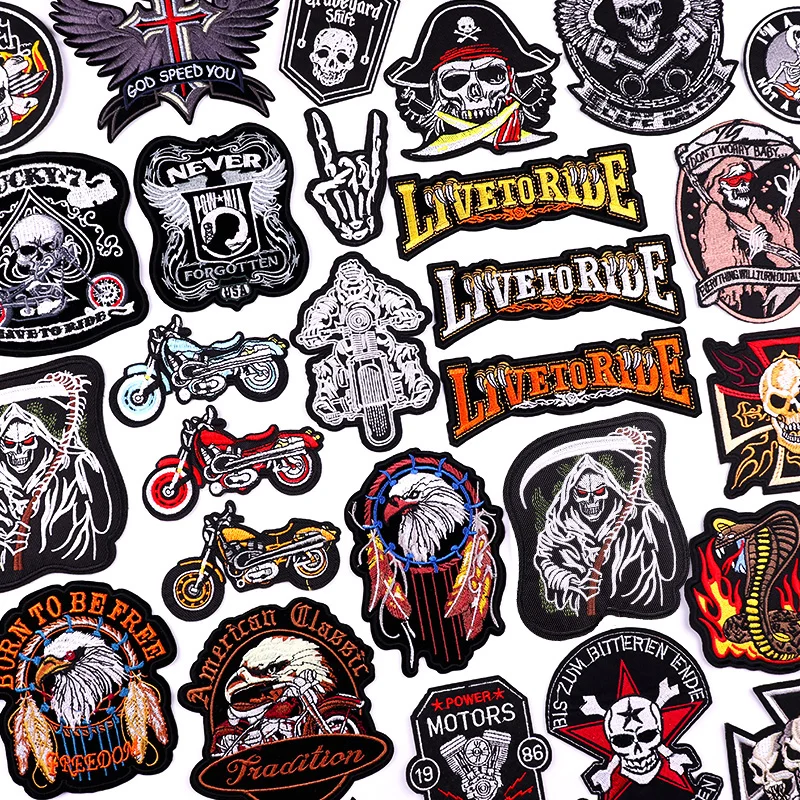 Parche bordado águila punk para chaqueta - planchado o coser - imagen 5