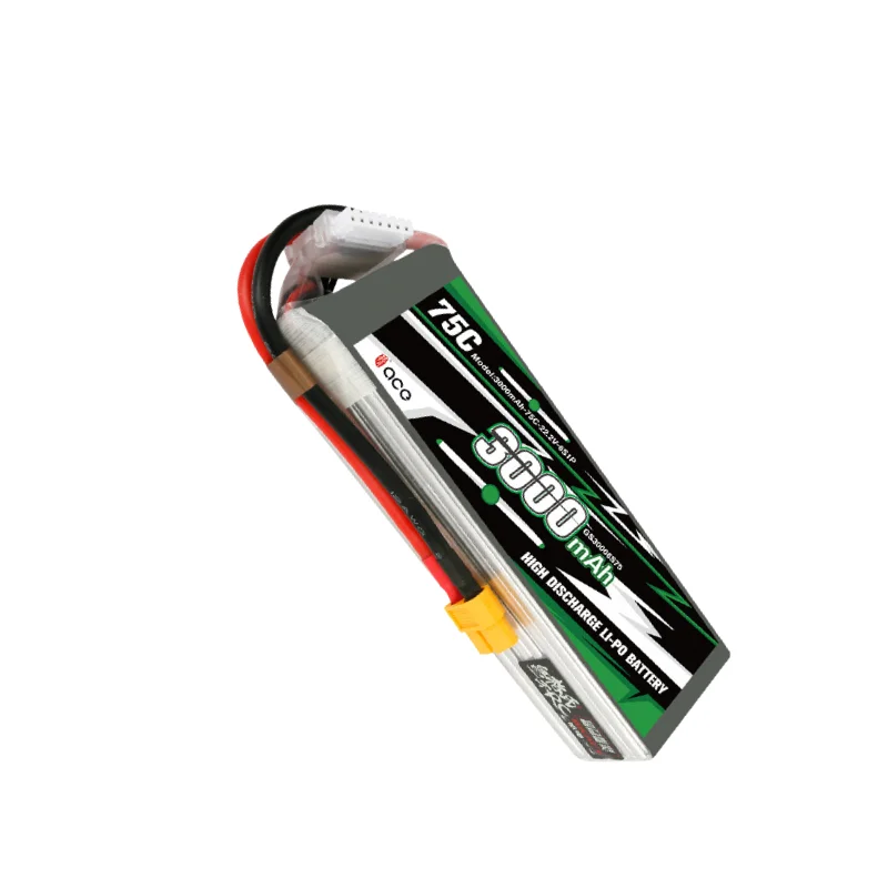 Gens Ace Batería LiPo 6S 3000 mAh 75C con conector XT60