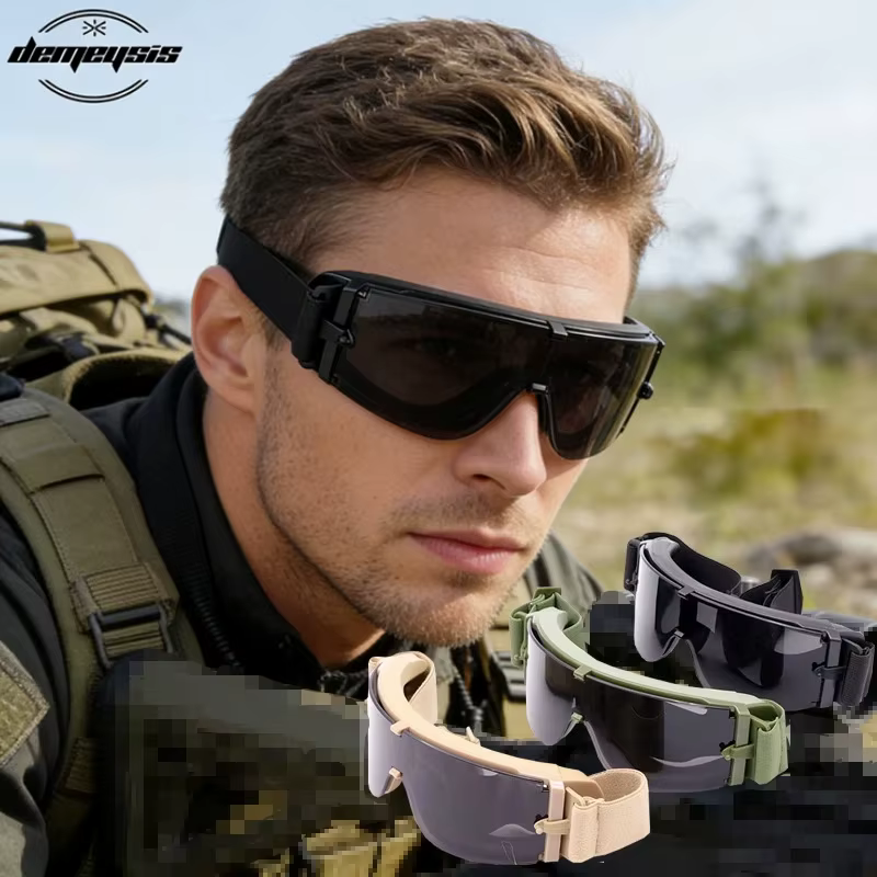 CS Gafas tácticas anti-UV a prueba de viento para airsoft y tiro