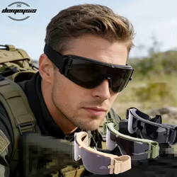 CS Gafas tácticas anti-UV a prueba de viento para airsoft y tiro