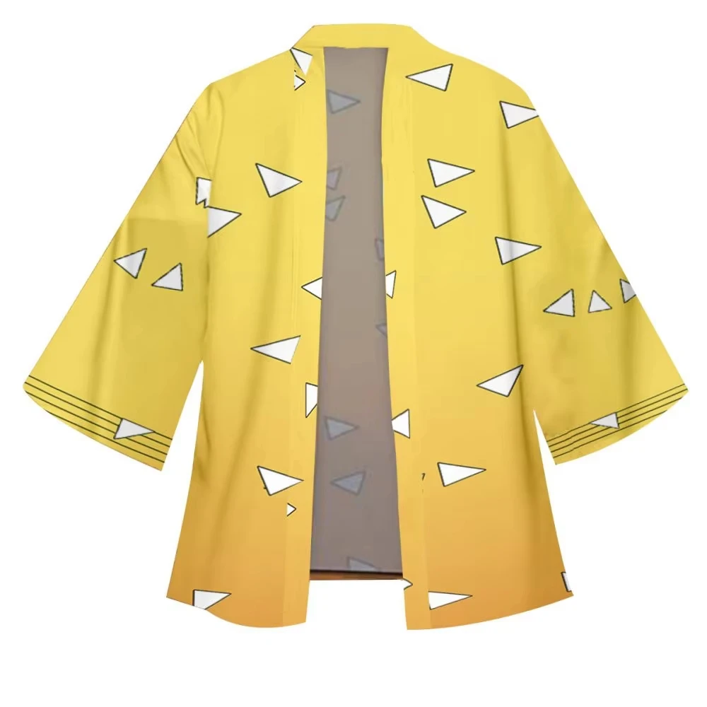 Kimono cosplay japonés Kochou Shinobu y Tanjirou Kamado haori - imagen 2
