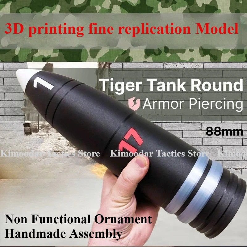 Maqueta tanque Tigre 3D estilo cañón para decoración colección - imagen 3