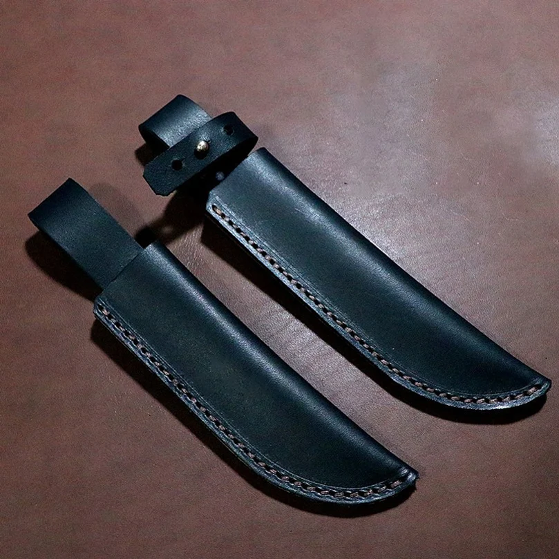 Vaina de cuero genuino para cuchillo de hoja fija – Protección 45mm - imagen 2