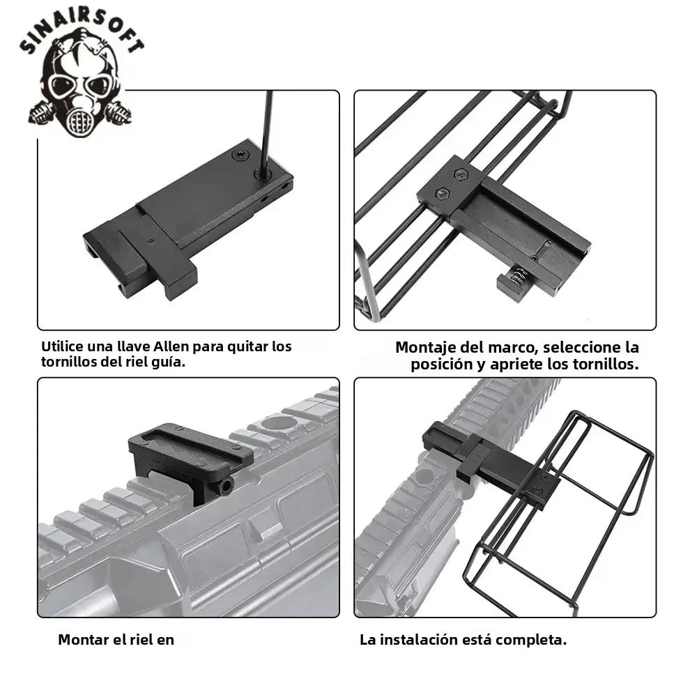 Recolector casquillos Picatinny liberación rápida táctico para rifle - imagen 5