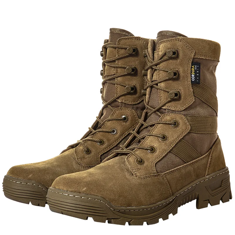 Botas tácticas impermeables de combate para desierto con agarre - imagen 4