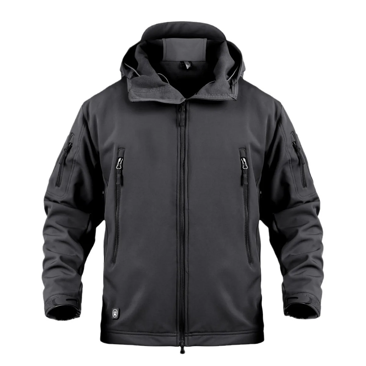 Chaqueta Lana Invierno con Capucha y Cremallera – Hombre Outdoor