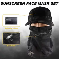 Chaleco táctico airsoft liberación rápida con gorra y visera