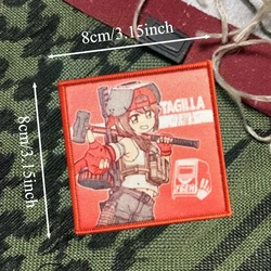 Parche táctico de chicas anime con velcro para chaleco o mochila