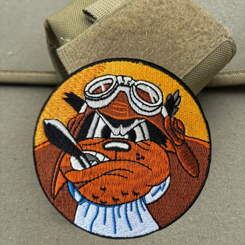 Parche bordado Bombing Squadron táctico Morale Hook&Loop para chaleco - imagen 5