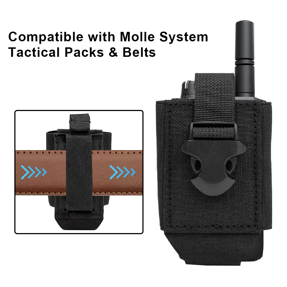 Funda táctica MOLLE para walkie-talkie, linterna y cinturón táctico - imagen 3