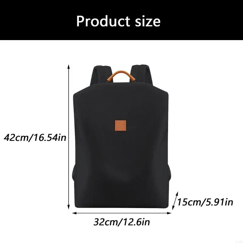 Bolso bandolera para ordenador portátil de lona a prueba golpes - imagen 2