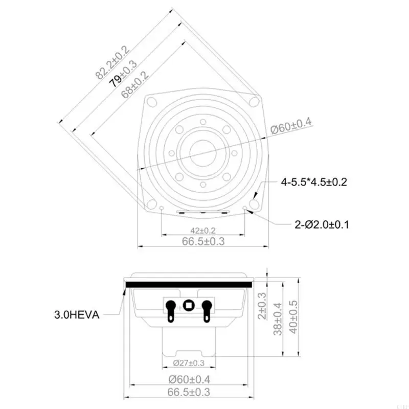 Altavoz resistente al agua IPX5 con controlador y carcasa larga - imagen 4
