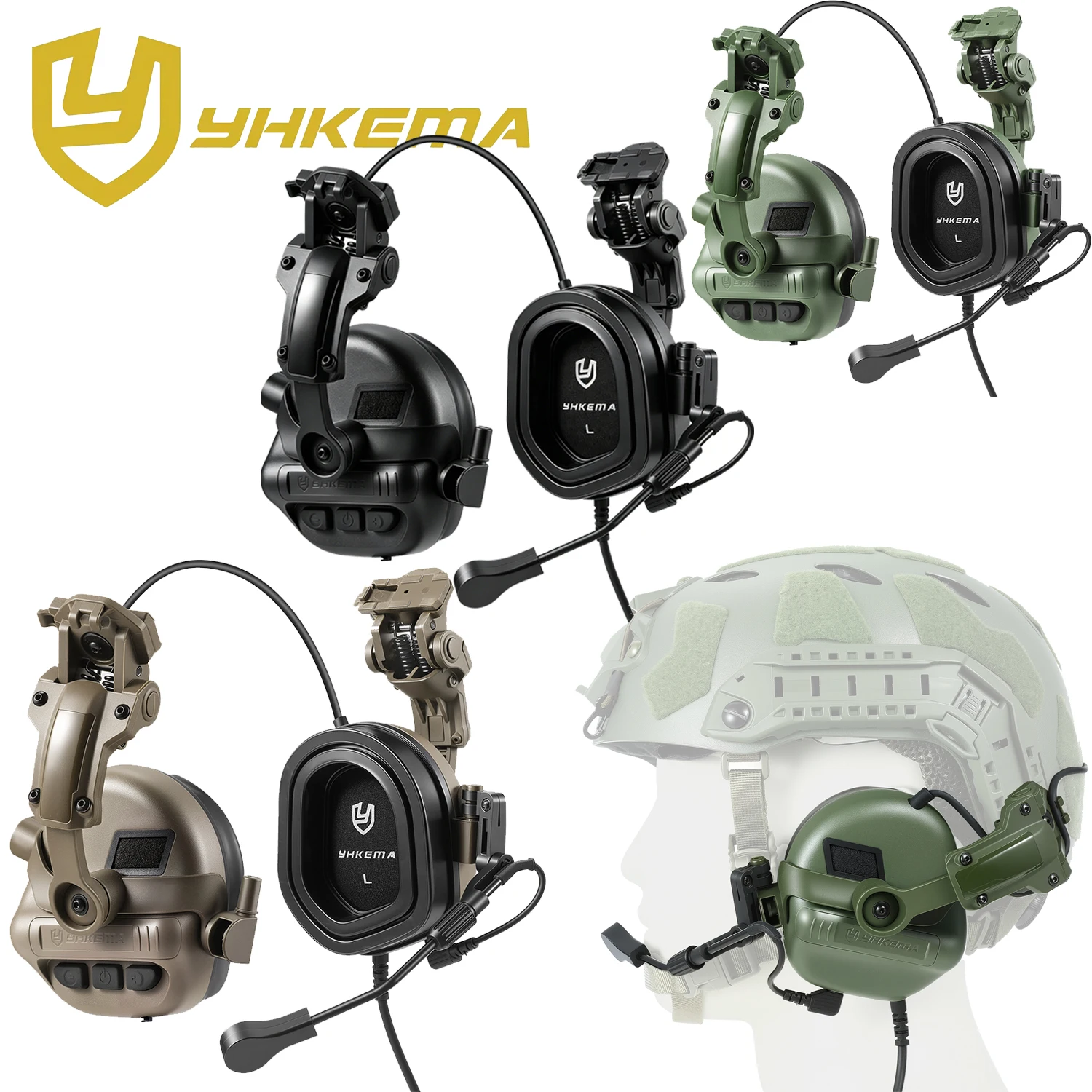Auriculares tácticos para caza con cancelación de ruido y micrófono - imagen 3