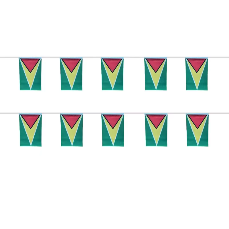 Banderines Guyana poliéster guirnalda para fiesta