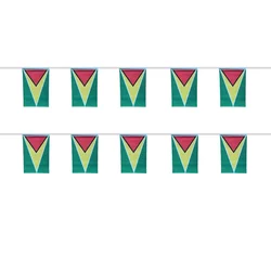 Banderines Guyana poliéster guirnalda para fiesta