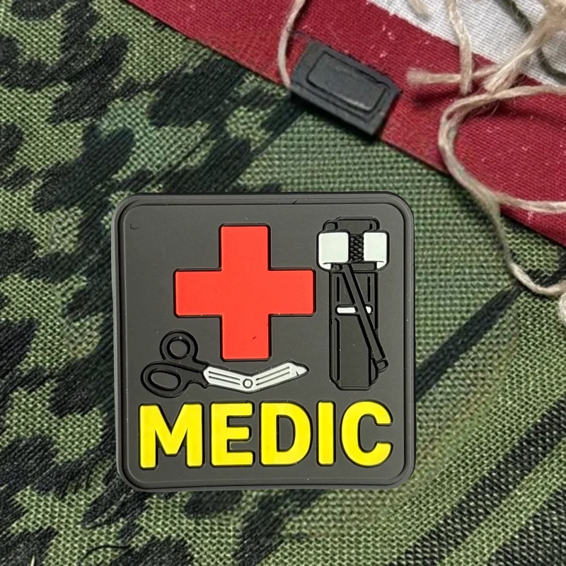MEDIC Tool parche táctico PVC de moral, gancho y bucle para chaleco - imagen 5