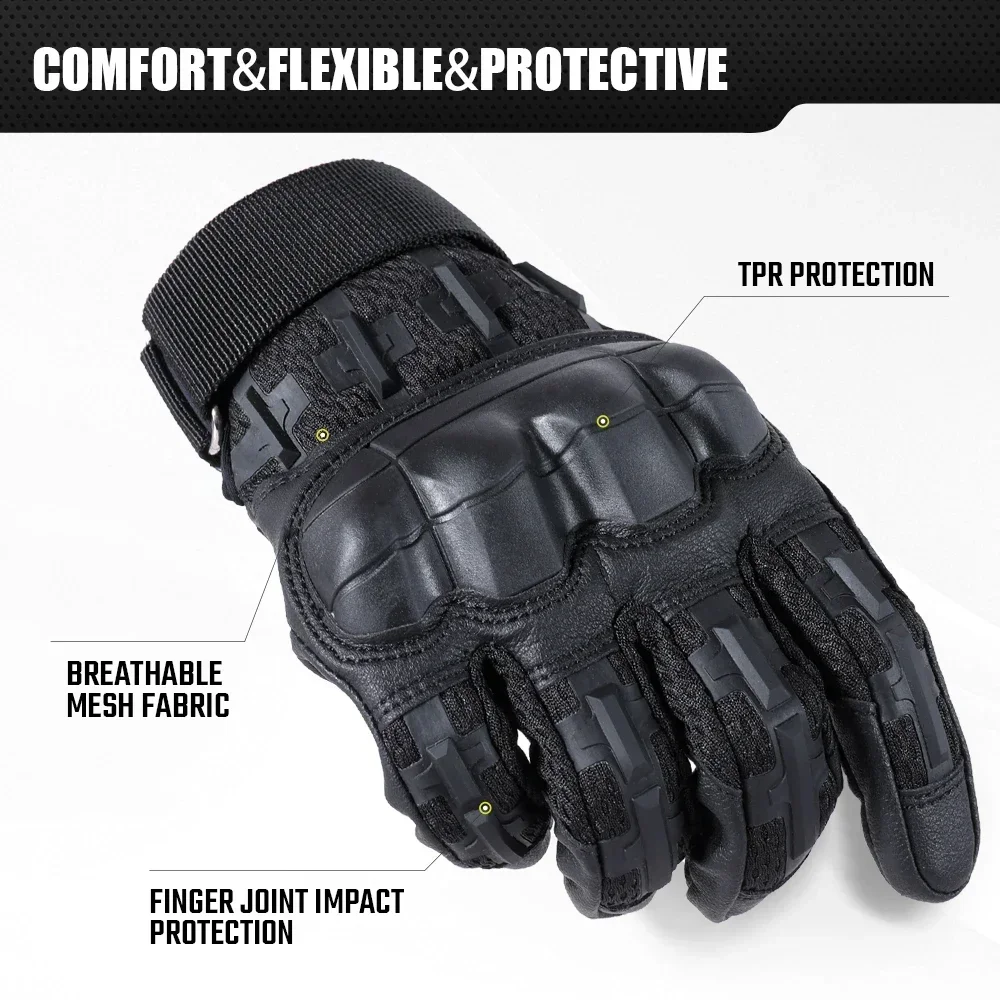 Guantes tácticos con carcasa dura y pantalla táctil para Airsoft - imagen 5