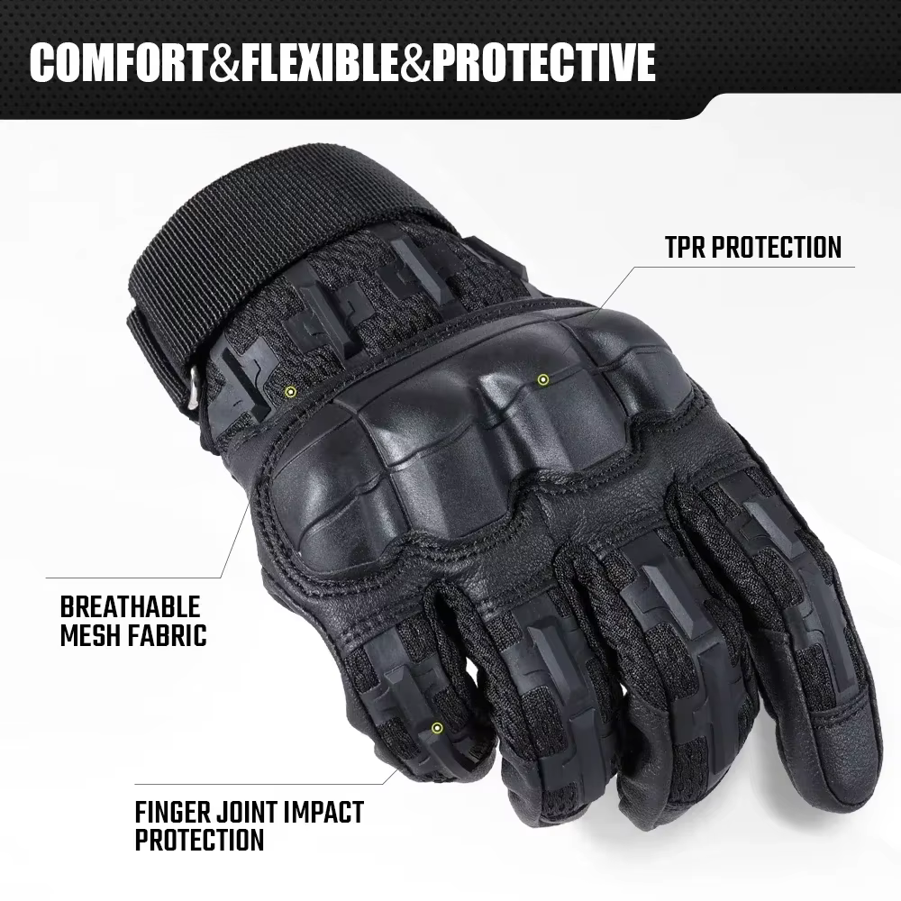 Guantes tácticos con carcasa dura y pantalla táctil para Airsoft - imagen 5