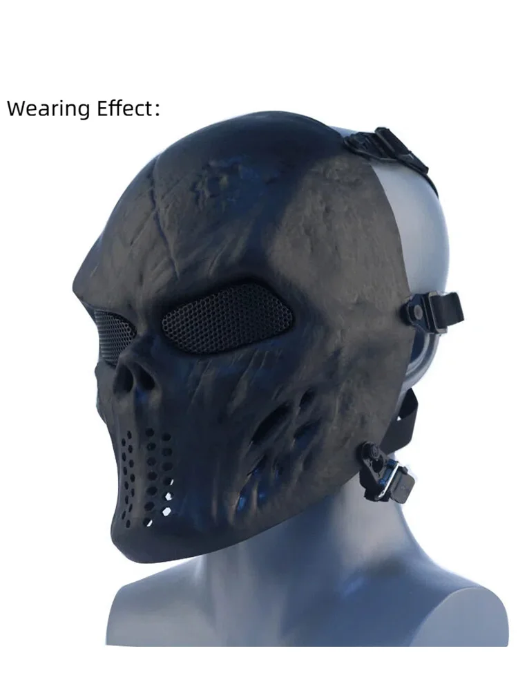 Máscara de calavera protectora con diseño compacto