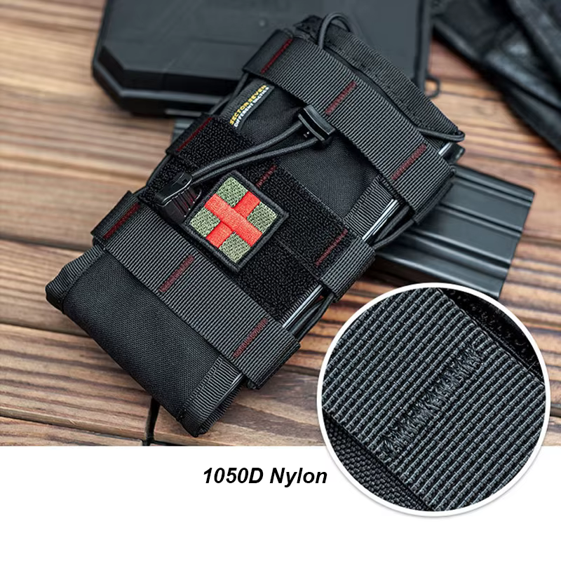 Funda radio MOLLE táctica con bolsa de agua para exteriores y móvil - imagen 3
