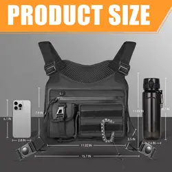 Bolso de Pecho EDC Táctico Antirrobo Impermeable para Aire Libre