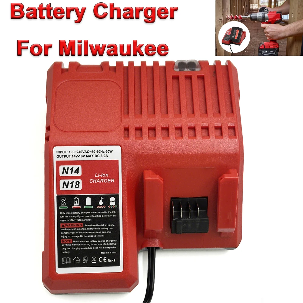 Milwaukee M14 Cargador rápido de baterías de iones de litio - imagen 5