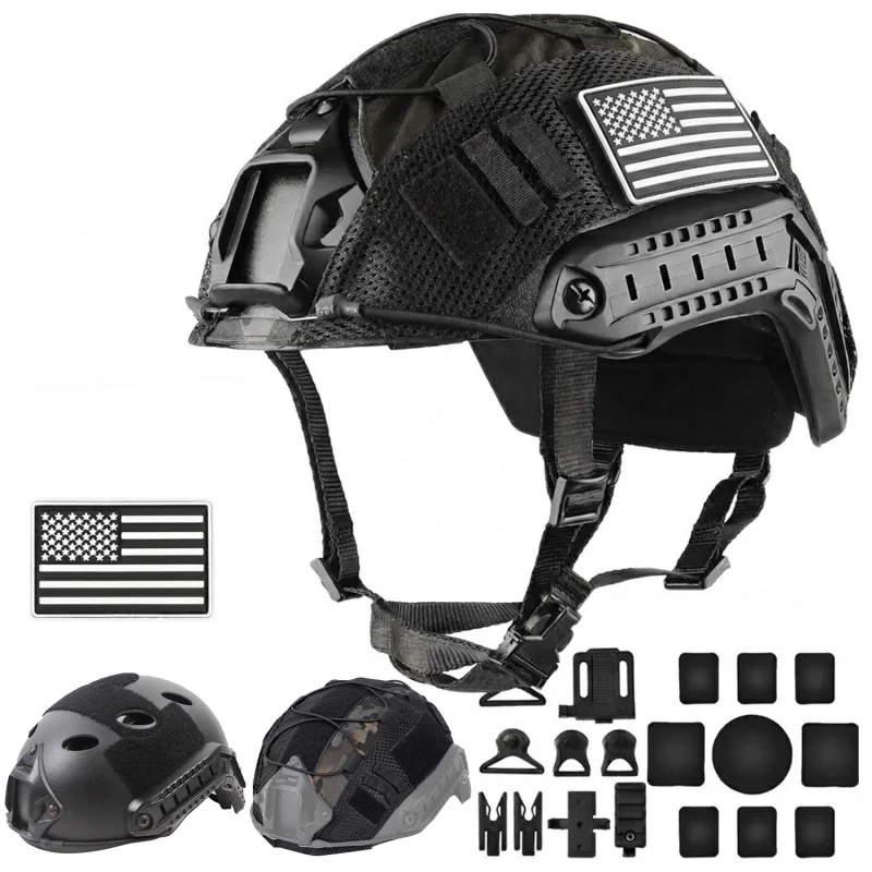 Casco táctico FAST PJ para airsoft – funda y almohadillas - imagen 2