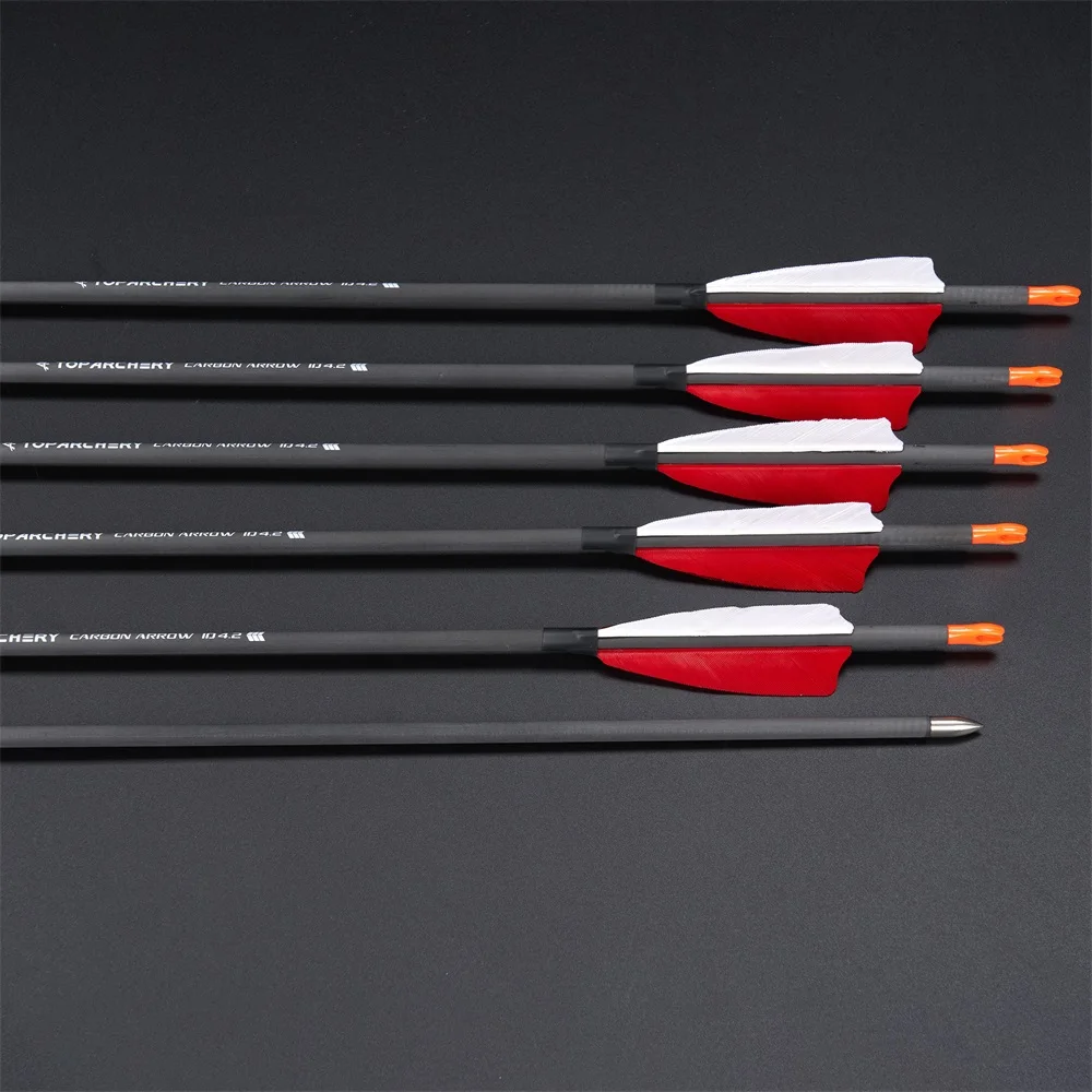 Flecha carbono Toparchery para tiro con arco precisión - imagen 4