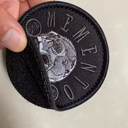 MEMENTO MORI Parche táctico Velcro para mochila - calavera bordada