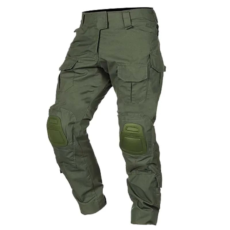 Pantalones tácticos ripstop cargo hombre exteriores con almohadillas