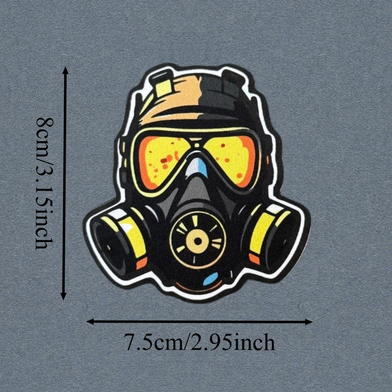 Parche táctico bomberos Mask con velcro para chaleco MOLLE - imagen 4